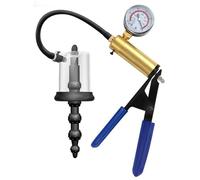 AMAZBEE Plug dilatatore anale a vuoto con manometro - Plug anale a spirale con pompa di aspirazione per l'allenamento e l'espansione - 3 varianti disponibili (B,1)