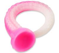 AMAZBEE Tentacolo rosa Plug anale per la stimolazione della prostata e del punto G Butt Plug in silicone a forma di polipo con ventosa Monster Anus Sex Toys (M,1)