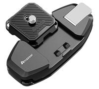 AMAZEAR Clip per Cinghia Zaino Fotocamera DSLR: Funzionamento Aggiornato a Una Mano con Piastra Sgancio Rapido per Canon Nikon Sony Fuji Go-Pro Action Cam, Insta360 X5 X4 AKASO,Blocco di Sicurezza.