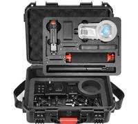 AMAZEAR Custodia Rigida Impermeabile per Insta360 X6/X5/X4 Air Accessori - Valigetta per Kit Immersioni, Cassetta impermeabile per Insta 360 X6/X5/X4 Air con Cinghia, Doppio Strato, Nero