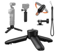 AMAZEAR Mini treppiede per DJI OSMO Pocket 4P/4/3 per Insta360 Luna Ultra | Bastone per selfie con apertura automatica one-touch, con vite da 0,25 pollici e adattatore Vlog per DJI, Insta 360