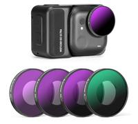 AMAZEAR ND & CPL - Set di filtri per obiettivi Insta360 Go Ultra, Insta 360 Go Ultra - ND8+ND16+ND32+CPL | Confezione da 4 pezzi | Vetro ottico | HD | oleorepellente | Facile da montare