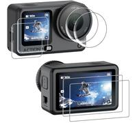 AMAZEAR Pellicola Protettiva per Lente e Schermo per Accessori DJI Osmo Action 6, Pellicola in Vetro Temperato per Action6 Pro Schermo OLED, Protezione Totale, Ultra HD, Durezza 9H, Anti-Graffio