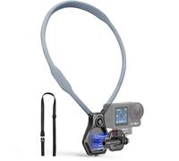 AMAZEAR Supporto Collo Magnetico per DJI Action 5 Pro & OSMO 360: Montaggio Toracico, POV Senza Mani per GoPro Hero 13/Insta360 Ace Pro - Ideale per VLOG in Prima Persona