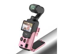 AMAZEAR Supporto magnetico per DJI Osmo Pocket 3, Pocket3, adattatore di espansione con ventosa magnetica su scrivania, superficie verticale, regolabile a 180°, fissaggio rapido (rosa)