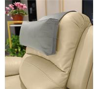 AmazeCov Cuscino per la testa antiscivolo per poltrone reclinabili - Cuscino di supporto per il collo con copertura in velluto per il sollievo dal dolore a casa, in ufficio e in viaggio (Grigio chiaro