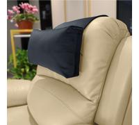 AmazeCov Headrest Pillow with Pearl Cotton Filling - Non-Slip Headrest Cushion for Recliners Sofas and Loveseats Black