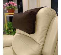 AmazeCov Headrest Pillow with Pearl Cotton Filling - Non-Slip Headrest Cushion for Recliners Sofas and Loveseats Chocolate