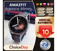 Amazfit Balance 46mm Smartwatch Display AMOLED da 1,5 '' Durata della batteria di 14 giorni 150+ modalità sportive per telefono Android iOS Zepp OS 3.0 Midnight