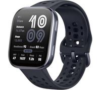AMAZFIT Bip 6 Smartwatch 46mm, Batteria 14 giorni, AMOLED 1,97", GPS Mappe, IA, Chiamate Bluetooth, Monitor Salute Sonno, 140+ Sport, Fitness, Impermeabile 5ATM, Nero