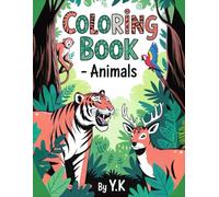 Amazing Animals Coloring Book: Full-Color Illustrations with Outlines to Color