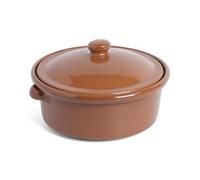 Amazing Cookware - Casseruola in Terracotta Naturale, 2 l