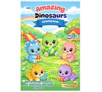 Amazing Dinosaurs Coloring Book for Kids Ages 3-5: Cute Baby Dinosaurs | Big Simple Pages | Fun Learning