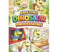Amazing dinossaur professions: Coloring Book for Kids Featuring Fun Dinosaurs as Firefighters, Bakers, Explorers, Drivers, and More!