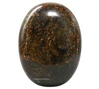 Amazing Gemstone Pietra di granato - Pietra per massaggi tascabili per il naturale equilibrio dei chakra del corpo, guarigione Reiki e griglia di cristallo