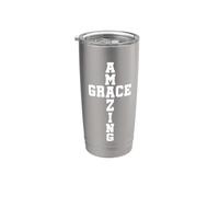 Amazing Grace Crocifisso Crocifisso Bicchiere termico in acciaio inox doppia parete