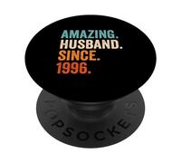 Amazing Husband Since 1996 | Anni 30 Anniversario Matrimonio PopSockets PopGrip Adesivo