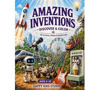 Amazing Inventions - Discover & Color: Discover & Color 38 Amazing Inventions, Vehicles & Breakthroughs . A STEM Learning Adventure for Kids Ages 4-10