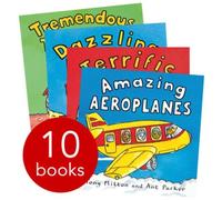 'Amazing Machines Truckload Children Collection Tony Mitton 10 Books Set TERRIFIC TRAINS TREMENDOUS TRACTORS TOUGH TRUCKS DAZZLING DIGGERS SUPER ... FLASHING FIRE ENGINES AMAZING AEROPLANES'.