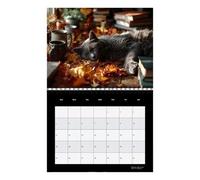 Amazing Present: Featuring the Wall Calendar Cat 2026, this product provides a twofold purpose of date tracking and decorative appeal, serving as a cherished Christmas or birthday present for any o