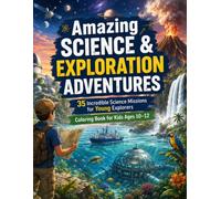 Amazing Science & Exploration Adventures: A Fun Exploration Coloring Book for Kids Ages 10-12 Featuring Wildlife, Volcanoes, Space Observatories, ... Dinosaurs, and Scientific Adventures