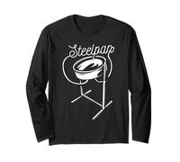 Amazing Steelpan Steel Pan Drum Band Pannist Maglia a Manica