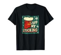 Amazing Stuff My Stocking Naughty Statement Maglietta