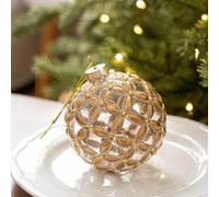 Amazing Visual Appeal - Ornamento natalizio in vetro trasparente, 8 cm, perfettamente realizzato per tutto l'anno (stile B)