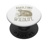 Amazing Wildlife Bear Nature Lovers Foresta Avventura PopSockets PopGrip Adesivo