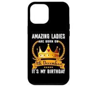 Amazing Women Are Born On 7th Dicembre Natale Compleanno Nonna Custodia per iPhone 12 Pro Max