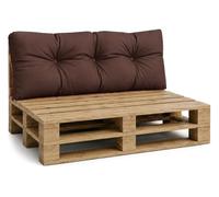 Amazinggirl Cuscini per pallet esterno Cuscino per schienale 120x40 cm - per bancali grandi schienale o seduta da divano panchina da giardino balcone e terrazza 120 x 40 Marrone