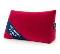 Amazinggirl Cuscino Lettura Testata Letto Cuneo Largo 70 cm - Schienale Divano Triangolare Cuscini Grandi Poggiatesta Matrimoniale Appoggio Schiena Grande Oeko-Tex Rosso