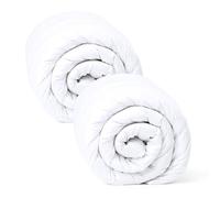 Amazinggirl Piumino letto matrimoniale o singolo 200x135 cm - trapunta invernale et piumone leggera bianco caldo Completo: 2 X Piumino 135 x 200 cm con cuscini Oeko-Tex