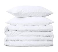 Amazinggirl Piumino letto matrimoniale o singolo 220x200 cm - trapunta tutto l'anno e piumone leggero bianco caldo Completo: Piumino 200 x 220 cm con 2 X cuscini 80 x 80 cm Seconda scelta Oeko-Tex
