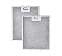 Amazinpure 2X Filtro a Rete Metallica Compatibile con Baumatic Zanussi Lamona Cappa/aspiratore (318 x 258 mm, Confezione da 2)