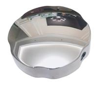 Amazleer Maniglia girevole per troppopieno vasca da bagno in lega di alluminio cromato manopola per vasche da bagno, pulsante di comando pop-up, accessori di scarico vasca da bagno (1)