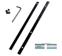 Amazleer Set di 2 connettori per guida per Makita P-45777 sega a immersione SP6000 198885-7, kit di connettori per guida DeWalt Connettore barra di giunzione per Festool Bosch (connettore binario, 2,