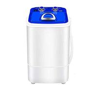 AMAZOM capacità 7,2 kg Lavatrice per Scarpe Lavatrice Elettrica Mini Portatile Compatto Lavascarpe A Spazzola Asciugatrice Rotante con Cestello di Scarico,Blu
