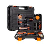 AMAZOM Kit di Attrezzi per La Casa, Kit di Attrezzi Domestici da 46 Pezzi con Custodia in Plastica per Cassetta degli Attrezzi, Strumento di Riparazione per Garage CR-V, Strumento Essenziale