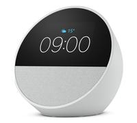 Amazon Altoparlante intelligente Echo Spot 2024 Bianco con Alexa e Bluetooth 5.0