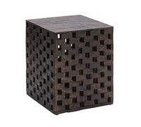 Amazon Aware, Sgabello e supporto per piante per esterni in legno riciclato, a scacchi, Marrone Cacao, 38 x 38 x 48 cm