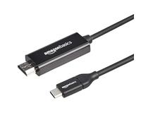 Amazon Basics - Adattatore Cavo Unidirezionale da USB-C (Sorgente) a HDMI (Display), (Compatibile Thunderbolt 3) 4K a 30 Hz, 0,9m, Nero