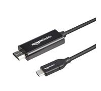 Amazon Basics - Adattatore Cavo Unidirezionale da USB-C (Sorgente) a HDMI (Display), (Compatibile Thunderbolt 3) 4K a 30 Hz, 1,8m, Nero