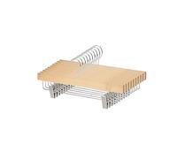 Amazon Basics Appendiabiti in legno con clip, confezione da 10, 36 x 16 cm