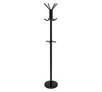 Amazon Basics Appendiabiti per cappotti e cappelli, Nero, 29.5 cm x 167 cm