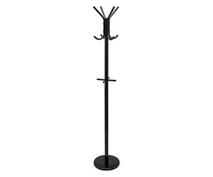 Amazon Basics Appendiabiti per cappotti e cappelli, Nero, 29.5 cm x 167 cm