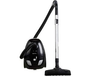 Amazon Basics Aspirapolvere con sacchetto, potente, compatto e leggero, per pavimenti duri e moquette, filtro HEPA, 700 W, 1,5 l, EU, nero