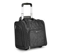 Amazon Basics Bagaglio per Vano Sotto-Sedile, Nero (Trapuntato Nero), 35.3 x 25.2 x 38.5 cm