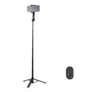 Amazon Basics - Bastone per Selfie per Telefono 91cm, Treppiede Portatile ed Estensibile, con Telecomando Wireless, Nero