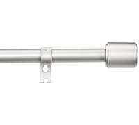 Amazon Basics Bastone per tenda estensibile con terminali a cappuccio, diametro 19 mm, da 183 a 366 cm, nichel
